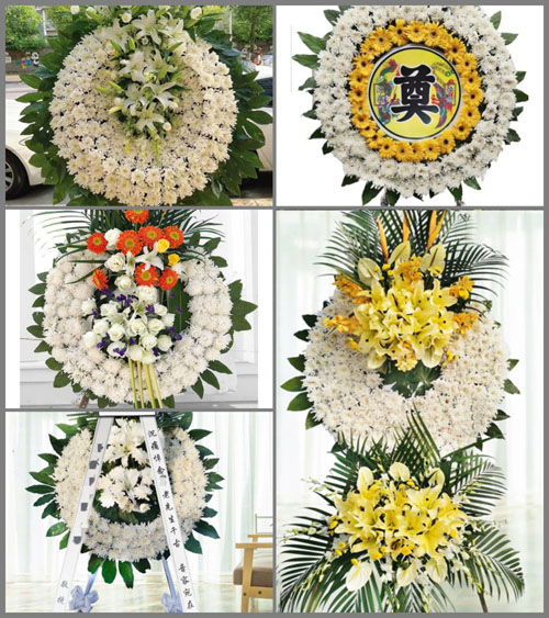 山西太原阳曲县候村乡青龙镇村花圈速递